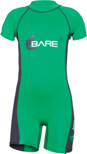 Bare 1MM Children's Guppy Shorty Wetsuit (Size 4 and 6 green on sale)
