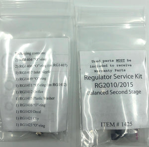 Dive Rite RG2010/2015 Second Stage Service Kit RG1425
