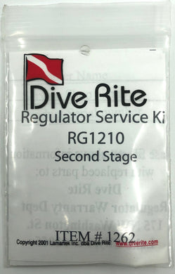 Dive Rite RG1210 Second Stage Service Kit RG1262