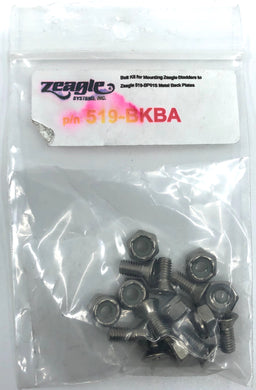 Zeagle nuts and Bolts for Backplate 519 BKBA