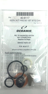 Oceanic pre'95 First Stage DIN service kit 40.6117