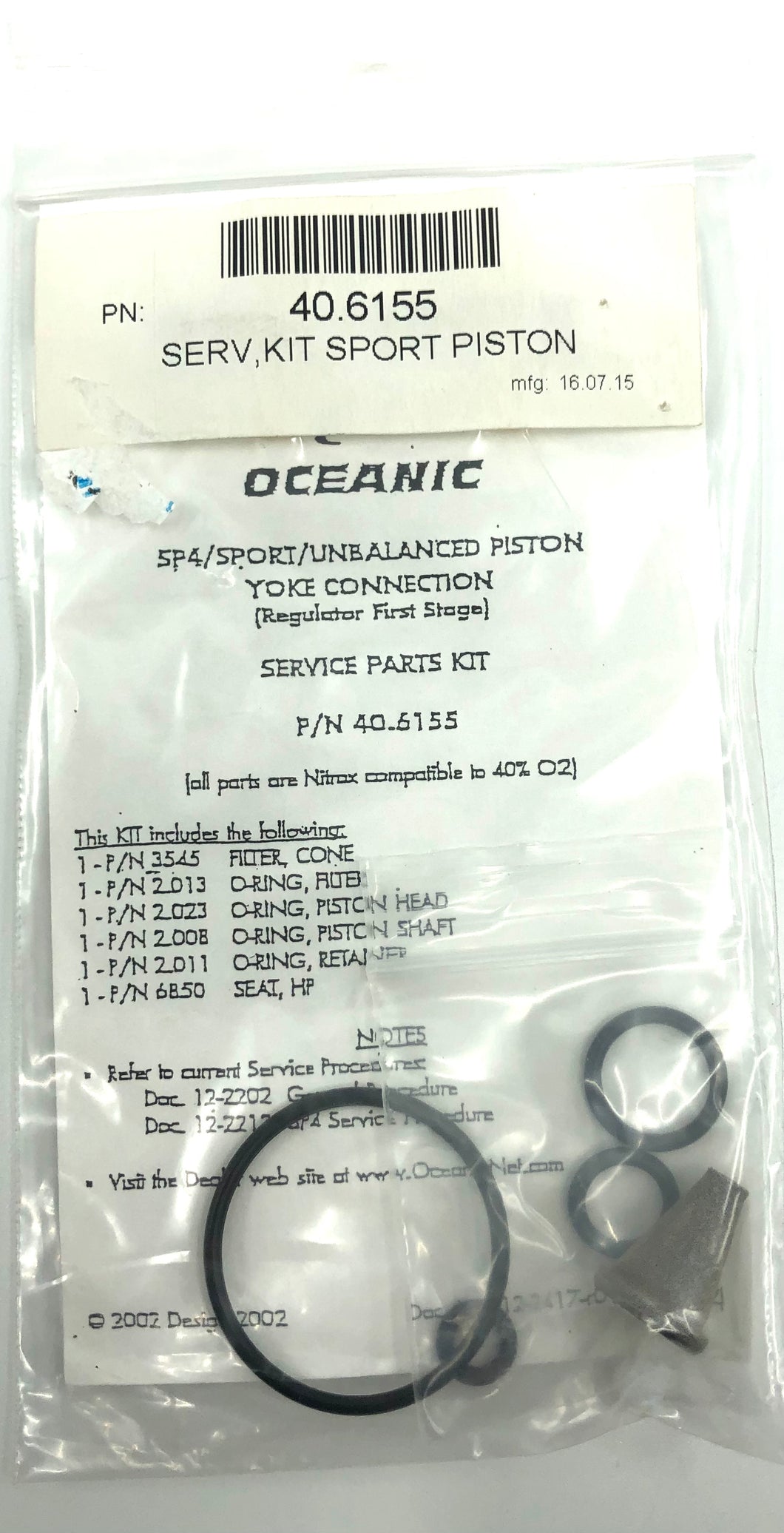 Oceanic Service Kit 40.6155