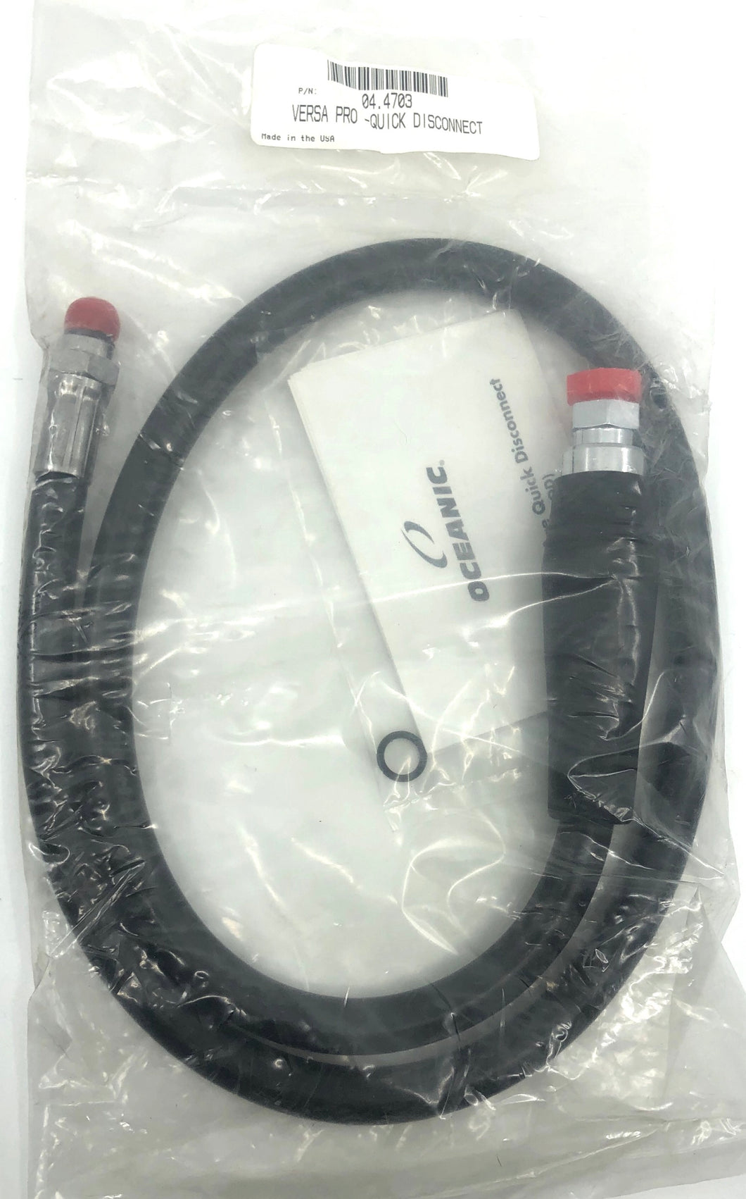 Oceanic High Pressure Hose for a Versa Pro with Quick Disconnect 04.4703