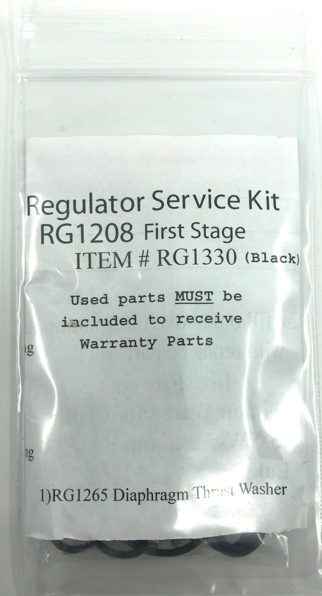 Dive Rite RG1208 First Stage Service Kit RG1330