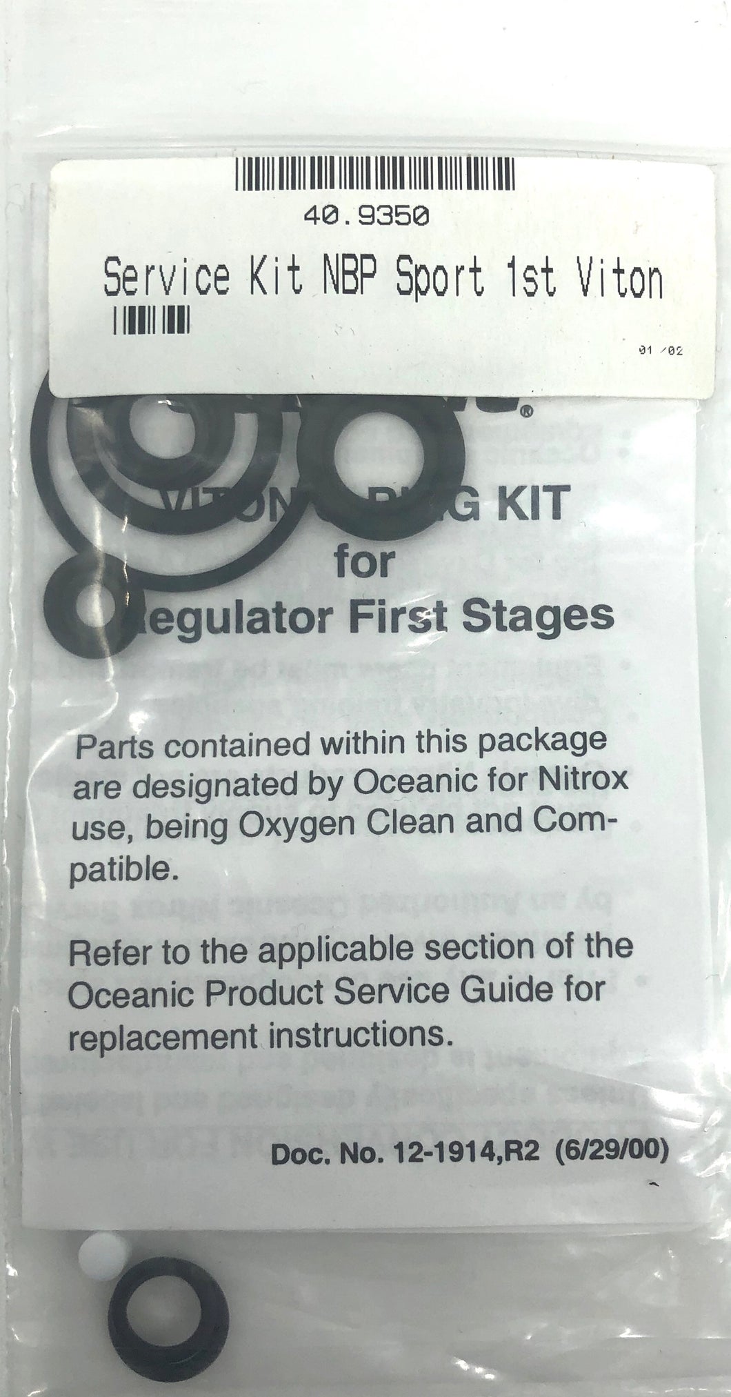 Oceanic NBP Sport Viton First Stage Service Kit 40.9350