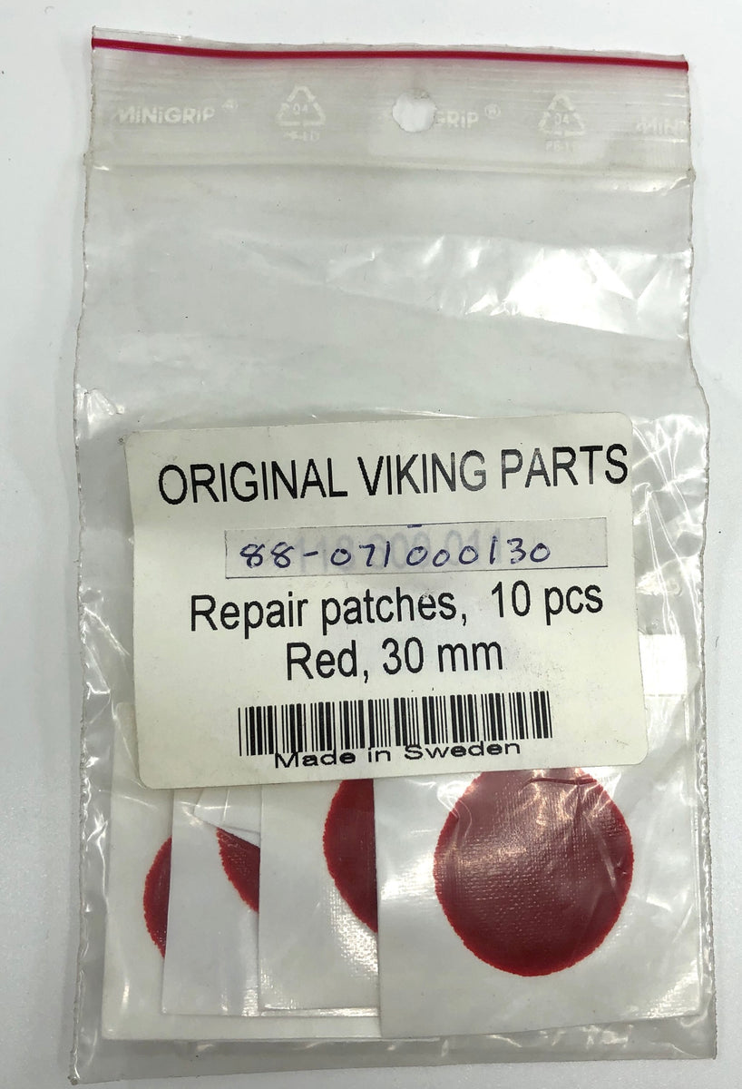 Viking Drysuit Red Patches 88071000130 sold as a pack of 10 Aqua