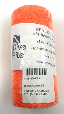 Dive Rite Line #21 WHITE NOT ORANGE hi-viz bulk RE1040