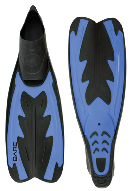 Bare Fastback fullfoot fins Sizes X-small and X-large