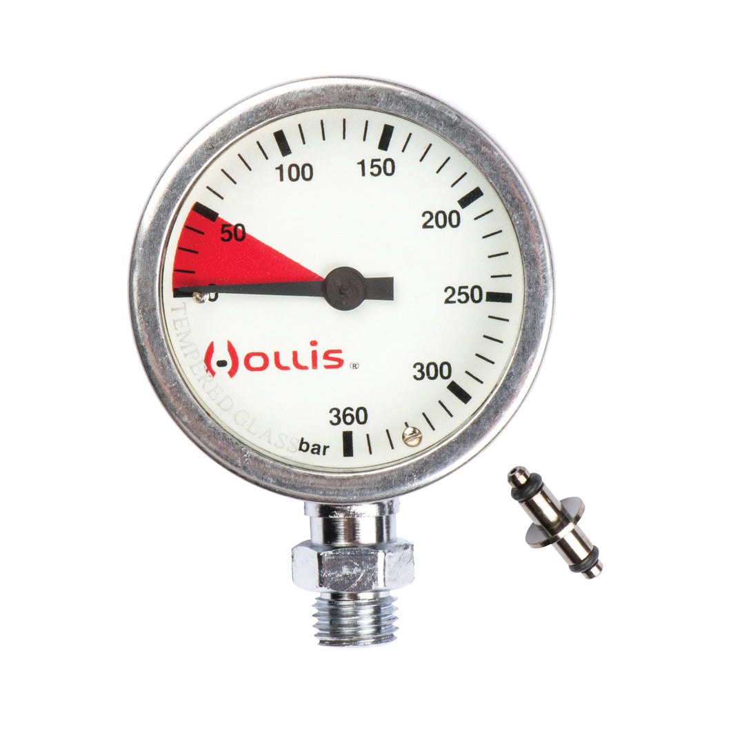 Hollis Metal Pressure Gauge PSI or Bar